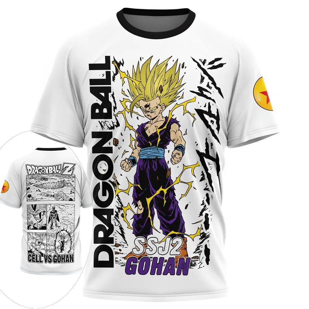 3D Printing Services - Camiseta Dragon Ball Gohan 2026 Nova,