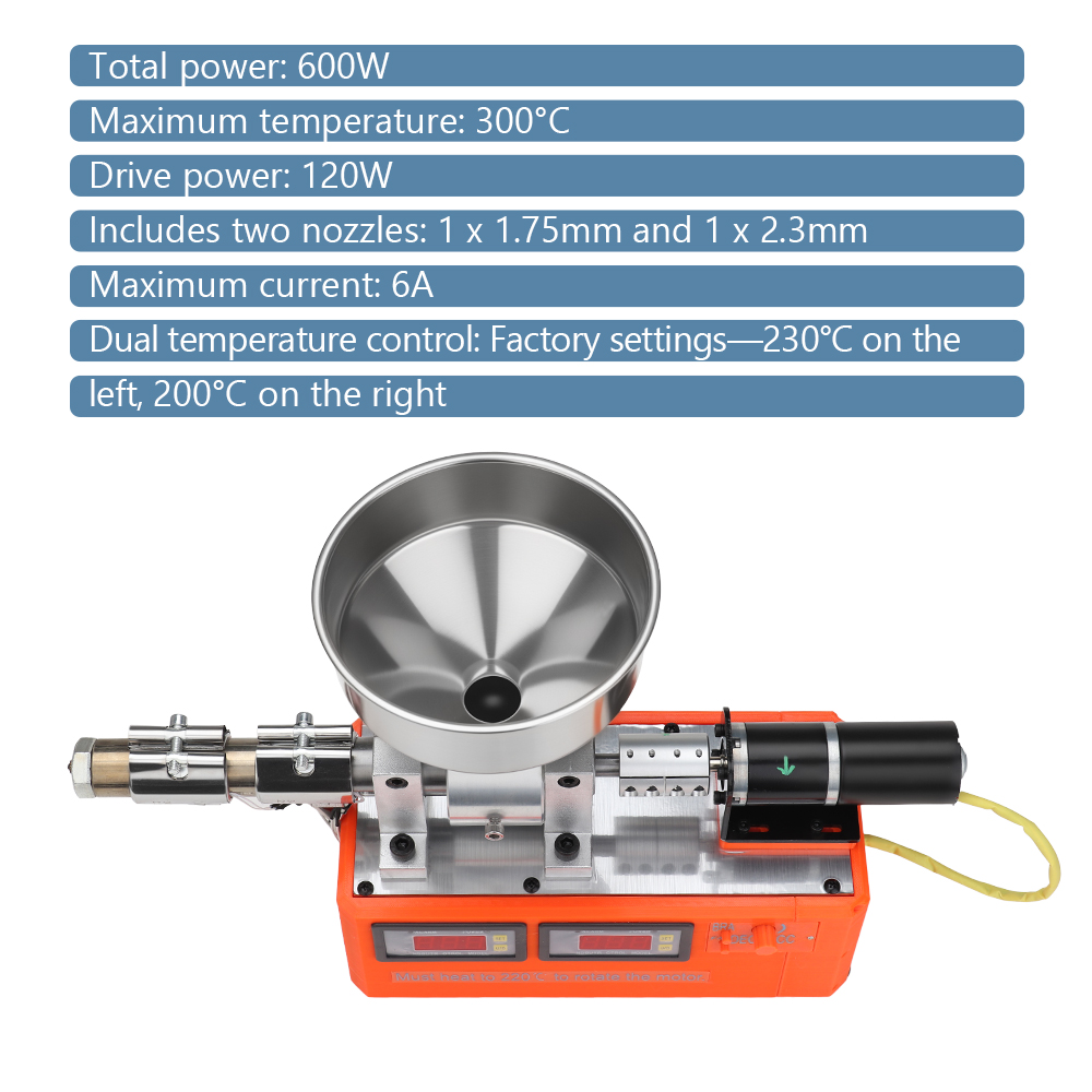 Petg Filament - Extrusora de Plástico Compacta de Mesa