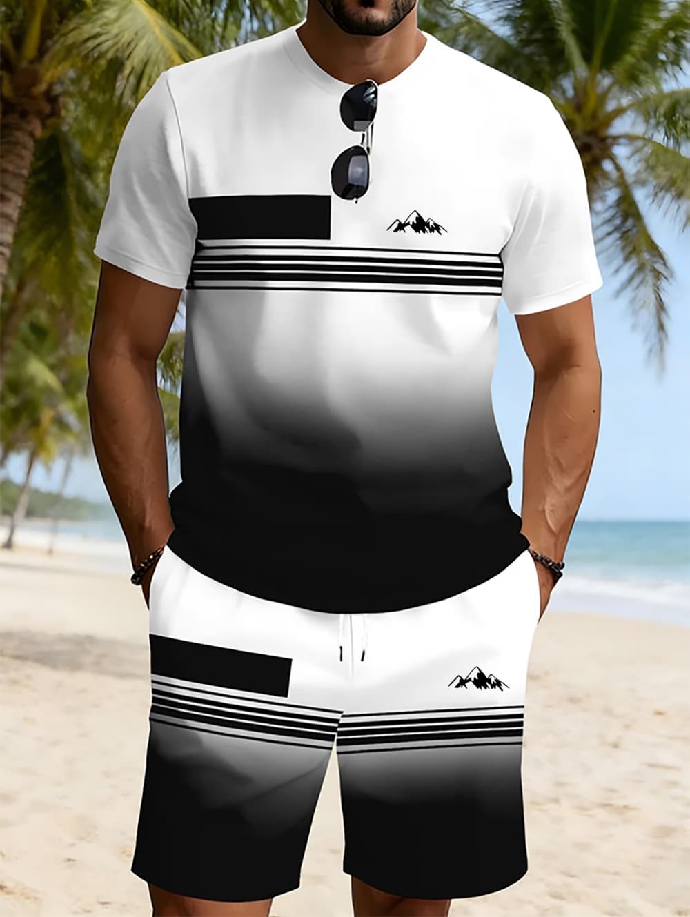 3D Printing Services - Conjunto Masculino Casual de Verão 2026: