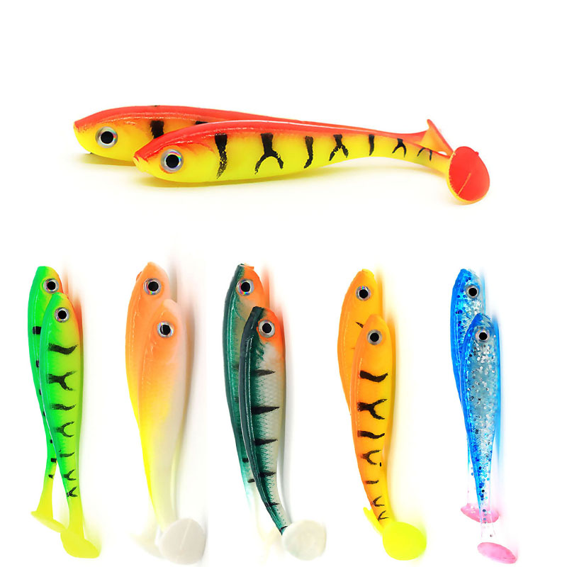 3D Printing Lure - 5 pçs/lote isca macia 3d olhos
