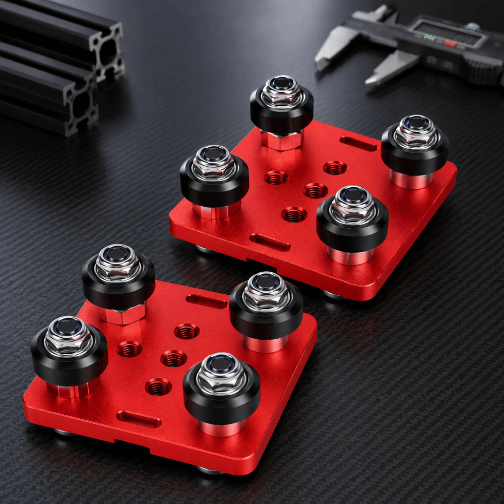 V Slot Aluminum Extrusion - Conjunto de 2 peças, design leve,