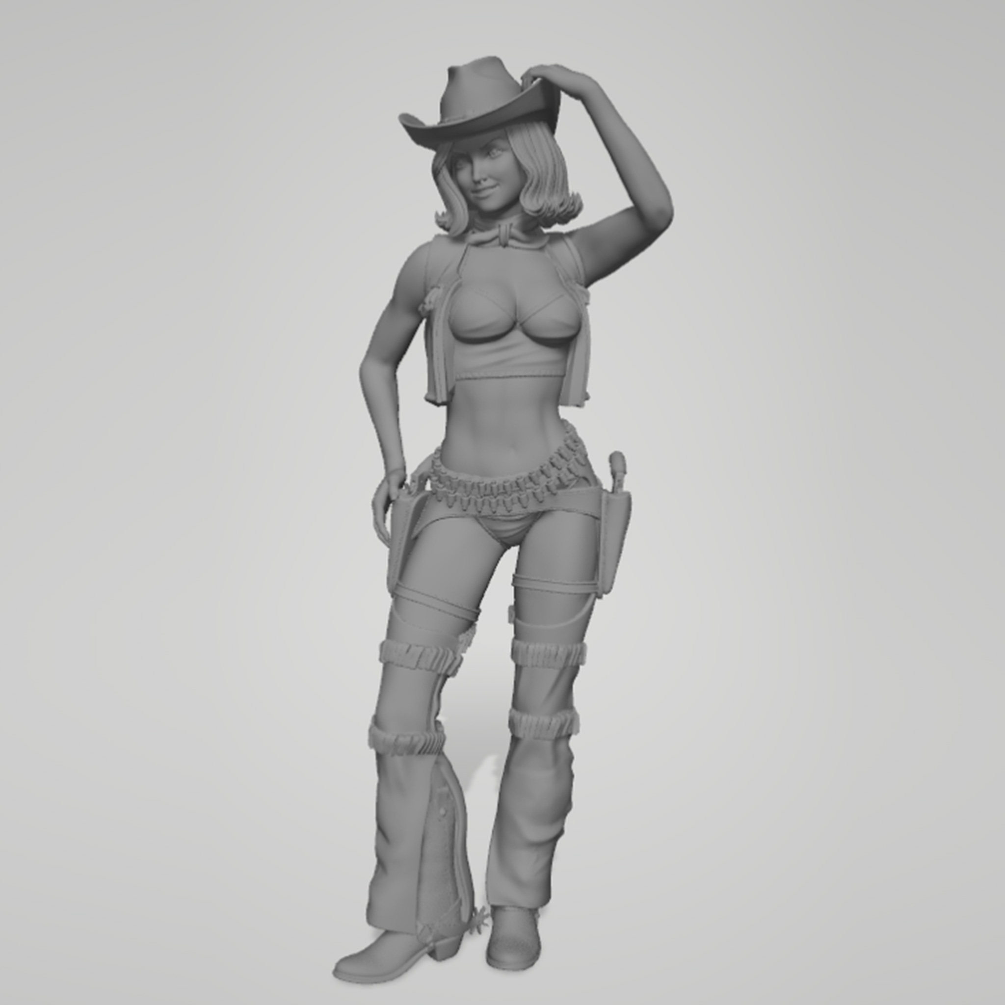 1/24 1/18 1/12 Menina Cowboy M - 3D Printing For Dummies avaliação e preço