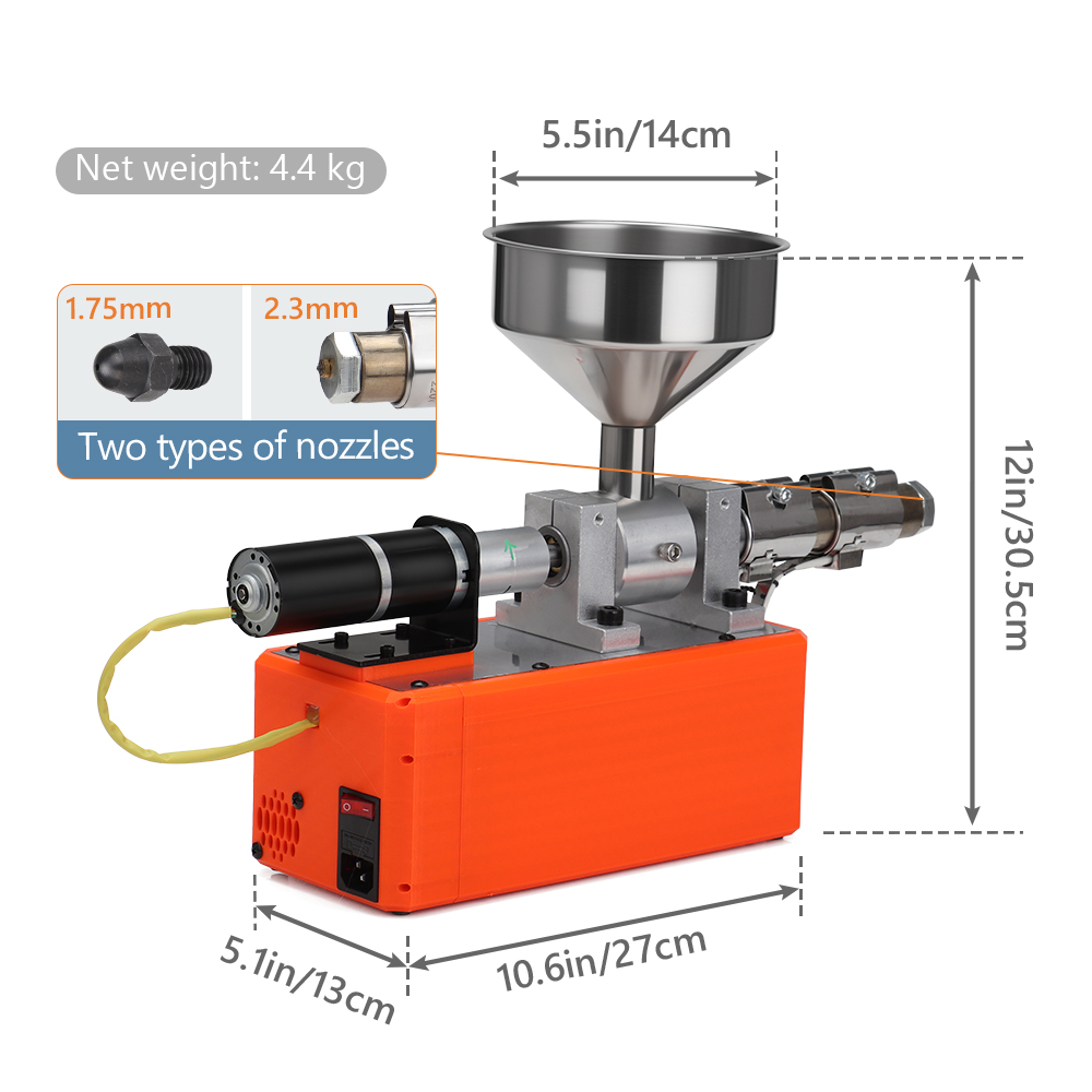 Extrusora de Plástico Compacta - Petg Filament avaliação e preço