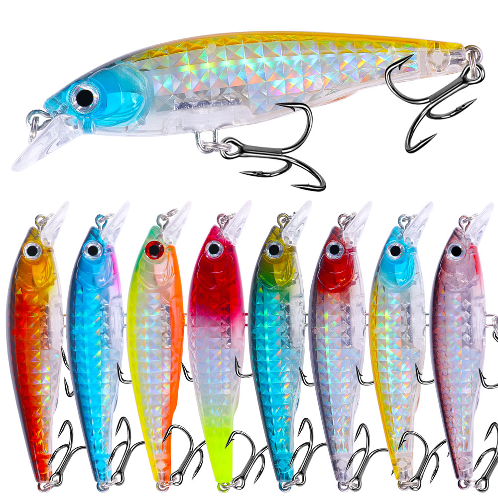 1pc minnow conjunto de isca de - 3D Printing Lure avaliação e preço