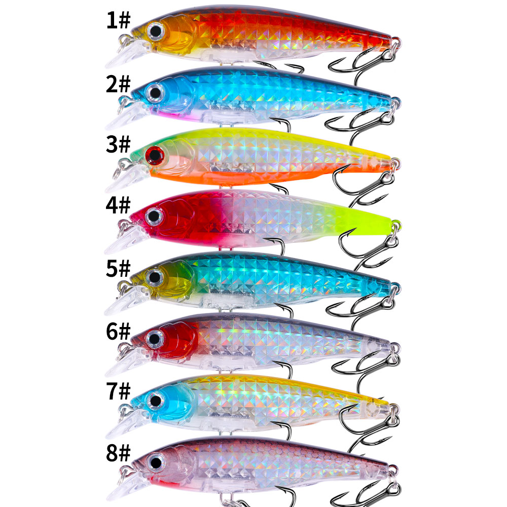 1pc minnow conjunto de isca de - 3D Printing Lure avaliação e preço