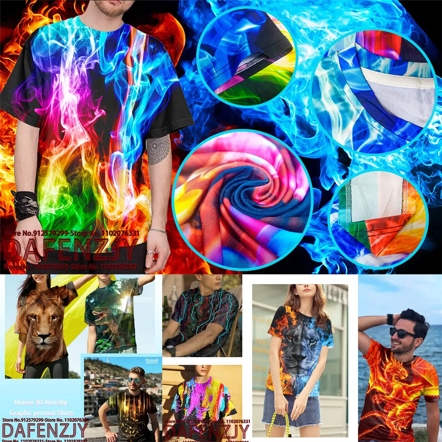 Verão nova camiseta masculina  - 3D Printing Services avaliação e preço