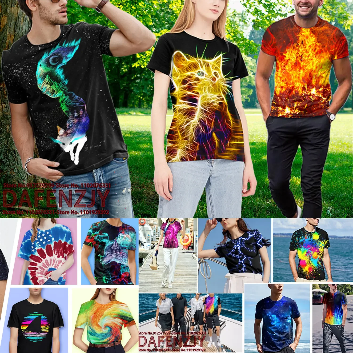 Verão nova camiseta masculina  - 3D Printing Services avaliação e preço