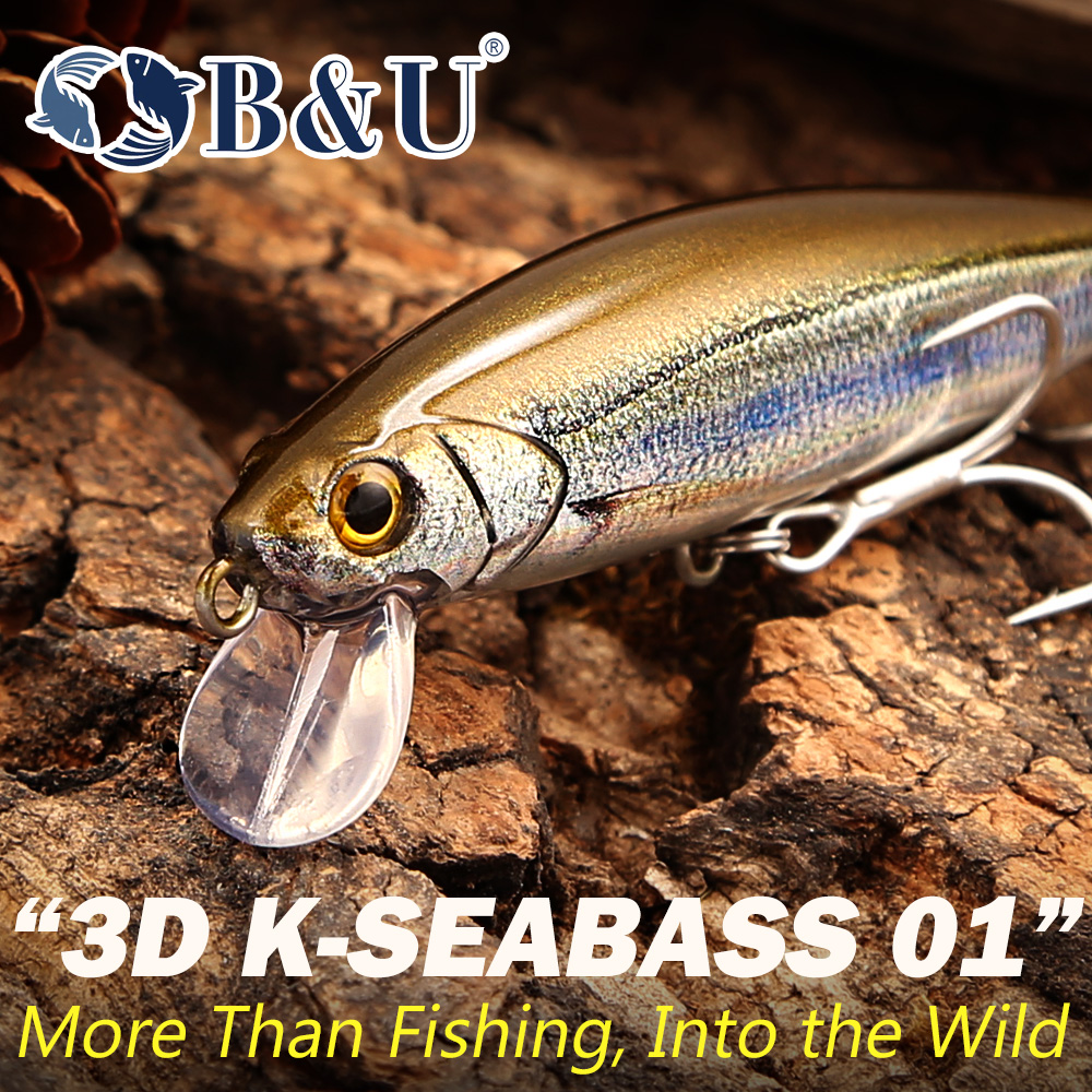 Isca Artificial B&U 3D K-SEABA - 3D Printing Lure avaliação e preço