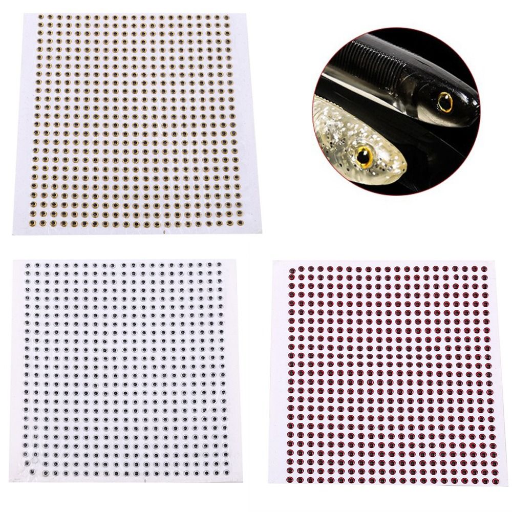 500PCS Olhos de Isca de Pesca  - 3D Printing Lure avaliação e preço